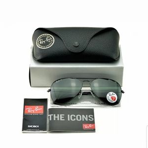 Ray-Ban RB3025 AVIATOR Black Classic Polarized
